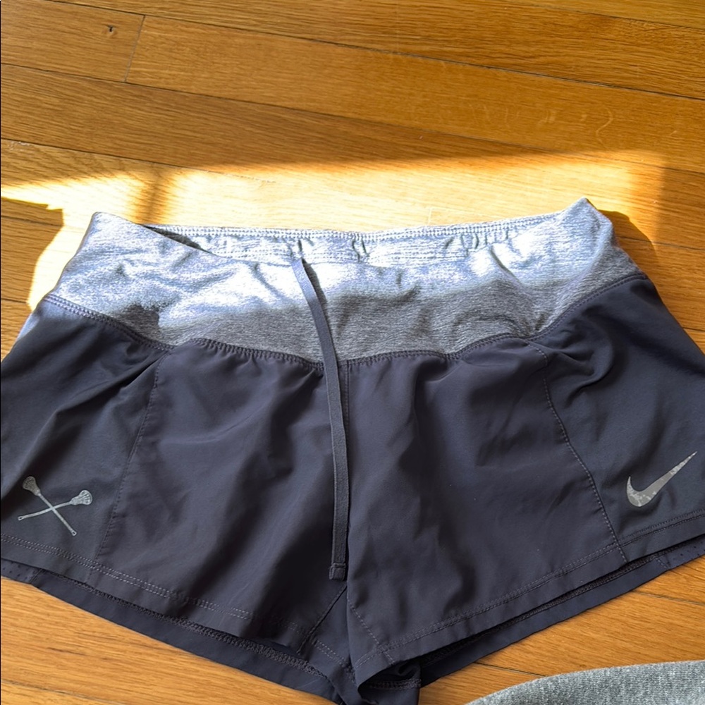 Nike Women's purple and Gray lacrosse Athletic Shorts